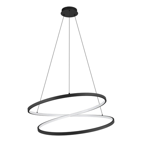 EGLO hanglamp Ruotale - led - ø 70 cm - zwart - vtwonen shop