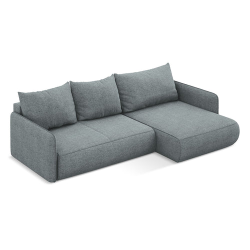 LaMiaSofa hoekbank rechts Palermo - chenille stof - jeans - 240x148x86