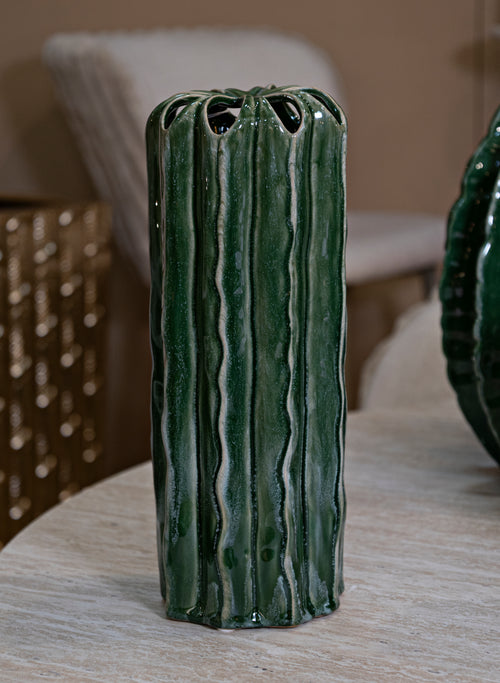 Mauro Ferretti vaas - Ø 12x31,5 cm - groen