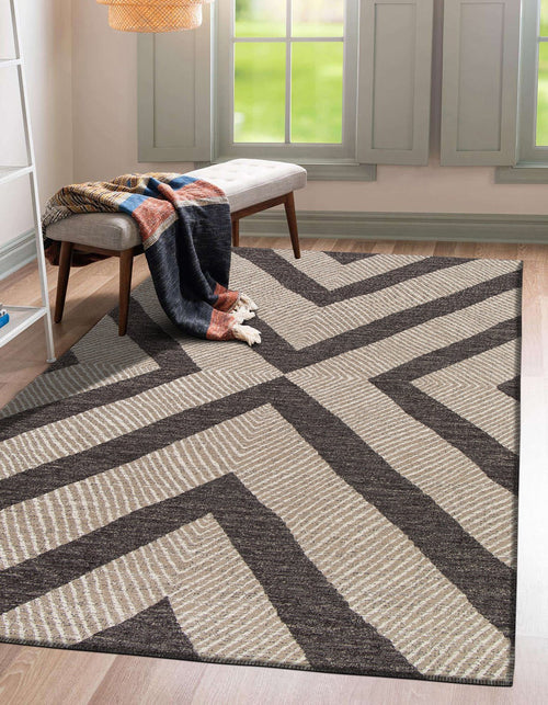 AFK Living vloerkleed Basalte - gerecyclede vezels - kastanje - 120 x 170 cm - vtwonen shop