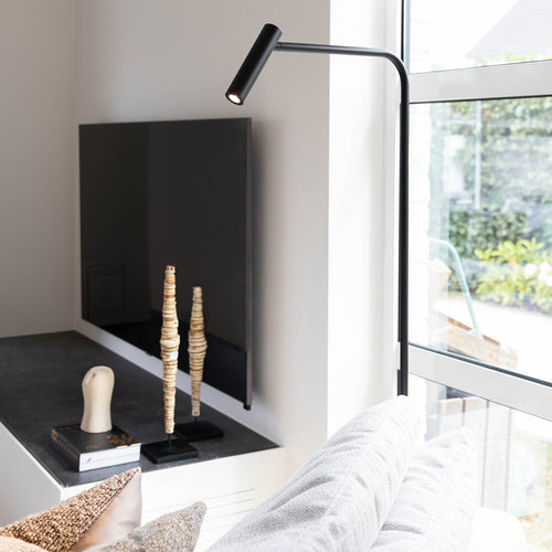 Atmooz vloerlamp Pomery - zwart - 50 x 15 x H 146 cm - geïntegreerde led
