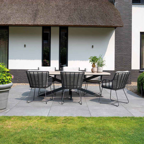 4 Seasons tuinset Fabrice - tuintafel Prado 240x105x75 cm 7-delig - vtwonen shop