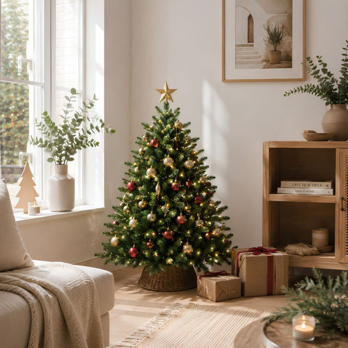 Black Box Trees Brampton Kunststof Kerstboom met PVC en PE Naalden - Kunstboom met Scharnierconstructie en 684 Takken - Kerstversiering voor Binnen -