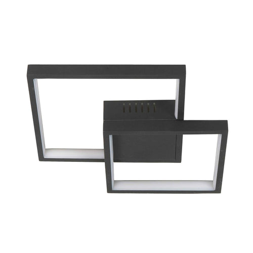 Highlight plafondlamp Piazza - 1 lichts - 32  x 6   cm - zwart - vtwonen shop