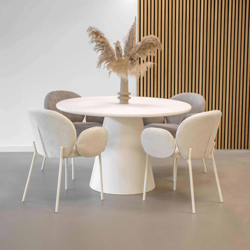 Kick eetkamerstoel Connor - Grijs/Beige - vtwonen shop