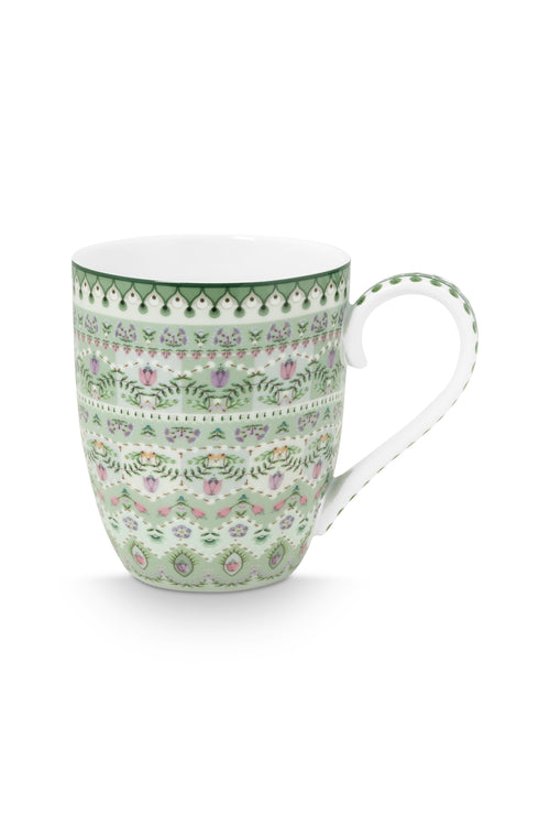 Pip Studio - XL Mokken - Lily & Lotus - Moon Delight - Lichtgroen - Set van 6