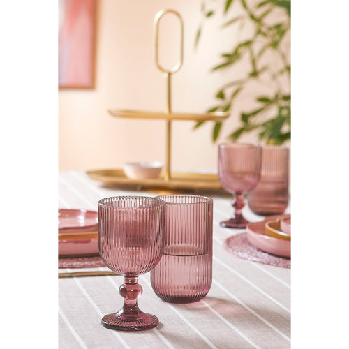 Mica Decorations Merlot Wijnglas - 250 ml - Glas - Paars