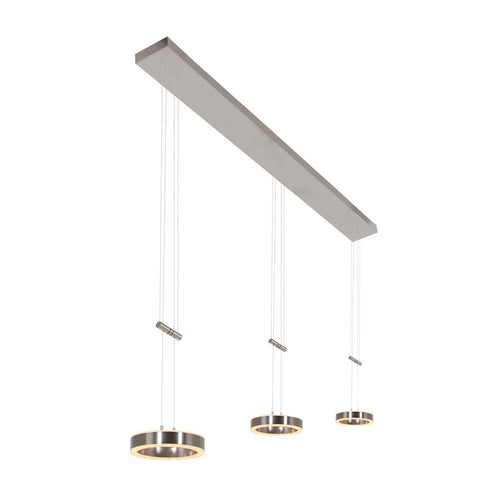 Steinhauer hanglamp Piola - 3 lichts - 120x 90 cm - mat chroom - vtwonen shop