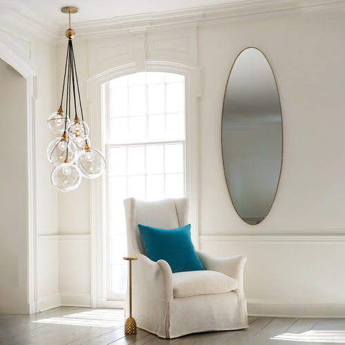 Skye Lisa McDennon by Hinkley 6-lichts hanglamp Heritage messing