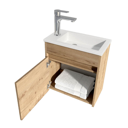 Home Deluxe Badkamermeubel BORKUM - MDF eik