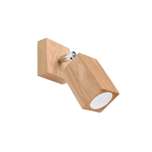 Sollux Lighting Wandlamp KEKE eik - 8x19x17cm
