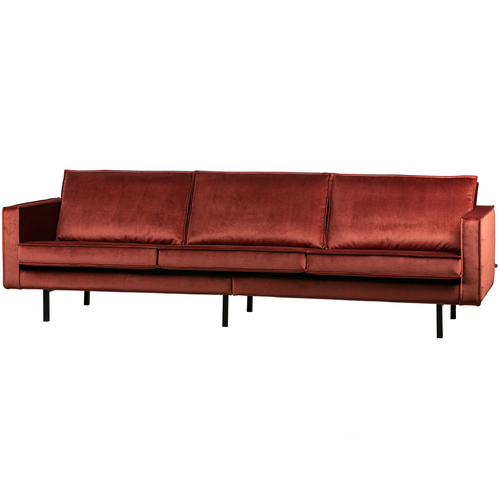 BePureHome 3-zits bank Rodeo - Velvet - Chestnut - 85x277x86 - vtwonen shop