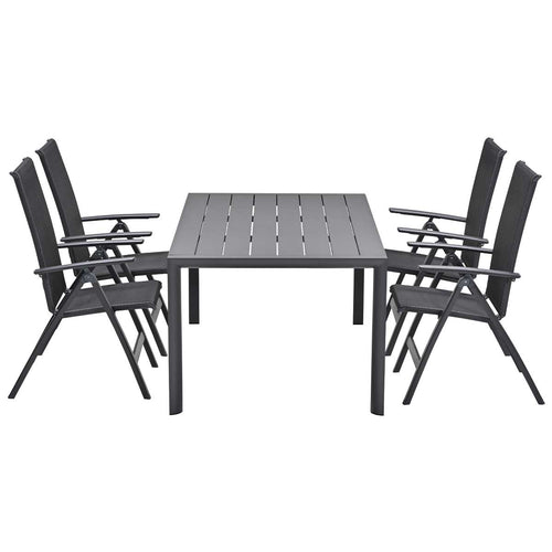 Garden Impressions tuinset Santana - Adana - donker grijs - 220x100 cm - 7-delig