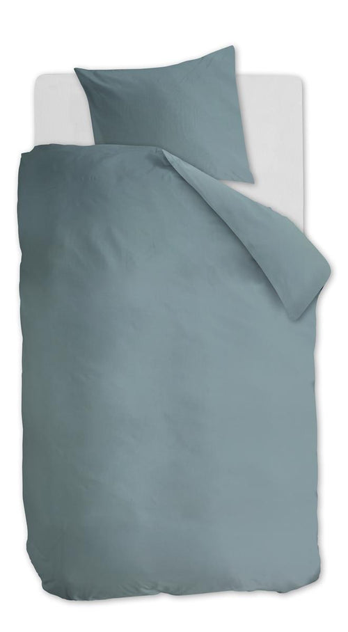 Ambiante dekbedovertrek Cotton Uni - 140x200/220 cm - blauw - vtwonen shop