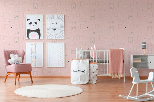 A.S. Création behang fotolijstjes zacht roze - 53 cm x 10.05 m - AS-369912 - vtwonen shop