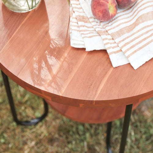 Tikamoon Key Wood - Tuinsalontafel van massief acacia - Naturel