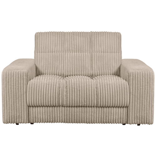 WOOOD loveseat Second Date - Grove Ribstof - Travertin - 78x136x101 - vtwonen shop