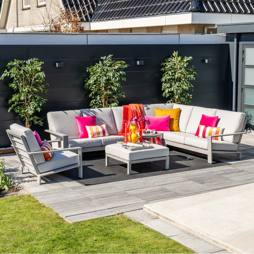Garden Impressionshoek loungeset Coba 6-delig - taupe