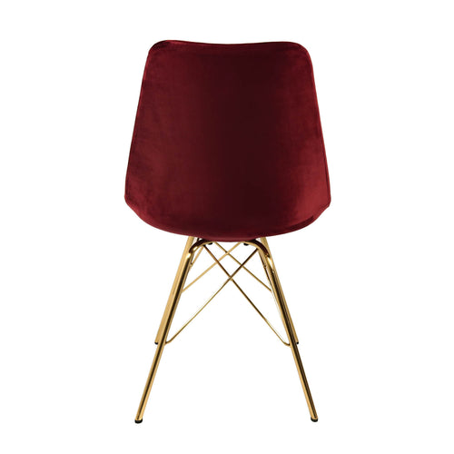 Kick kuipstoel Velvet - Rood - vtwonen shop