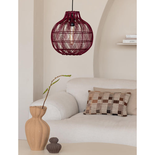 GOOD&MOJO hanglamp MENDOZA - rood - Ø35cm - vtwonen shop