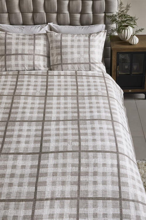 Rivièra Maison - Brody dekbedovertrek - Tweepersoons - 200x200/220 cm - Zand - vtwonen shop