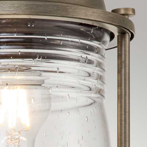 Elstead Kichler Ashland Sokkellamp voor buiten, gepolijst brons, IP44