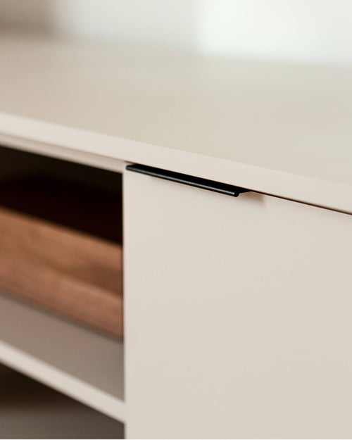 noo.ma Mod TV-stand 189 cm - Deep Beet Burgundy, board, veel opbergruimte