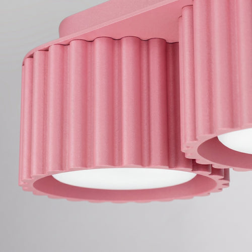 Sollux Lighting Plafondlamp AURA 3 roze Gx53 - 32,5x10x8cm