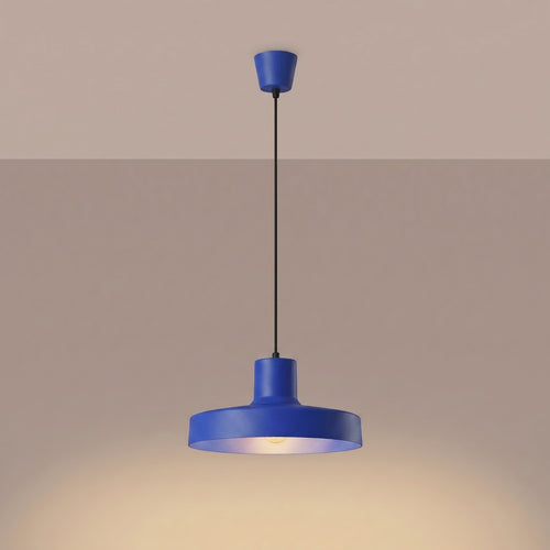 Sollux Lighting Hanglamp BILO ultramarijn - 35x35x120cm