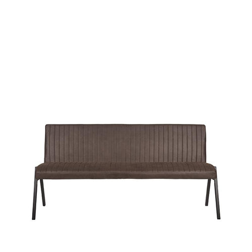 LABEL51 Eetkamerbank Matz - Antraciet Microfiber - 175x62x86cm