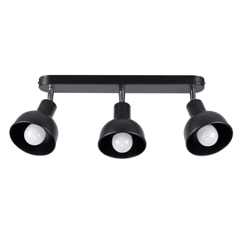Sollux Lighting Plafondlamp ELBA 3 zwart - 59x24x18,5cm