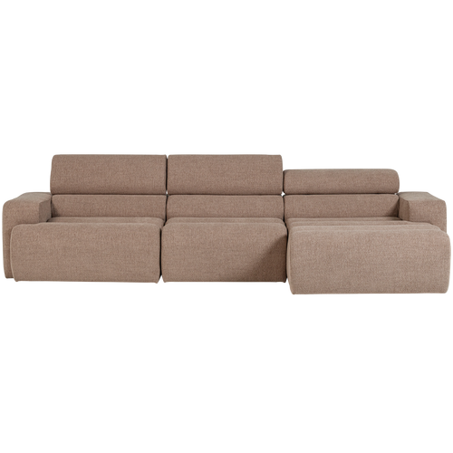 WOOOD chaise longue bank rechts Novi - Polyester - Taupe - vtwonen shop