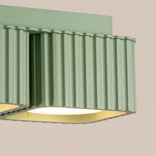 Sollux Lighting Plafondlamp RIFF 2 saliegroen Gx53 - 20,5x10x8cm