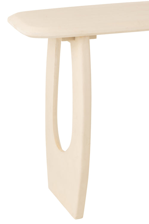 J-Line console Mark - hout - wit