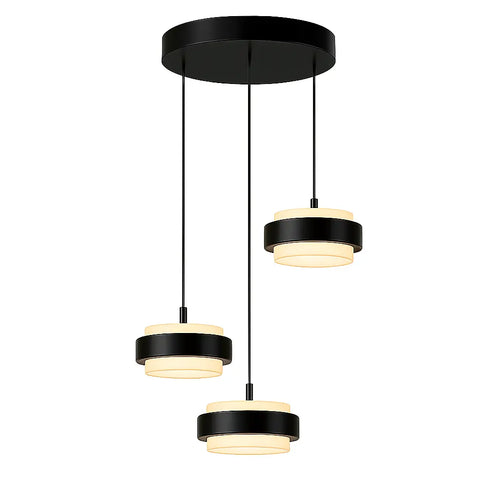 Freelight hanglamp Puleggia - 3 lichts - 33  x 150   cm - zwart - vtwonen shop