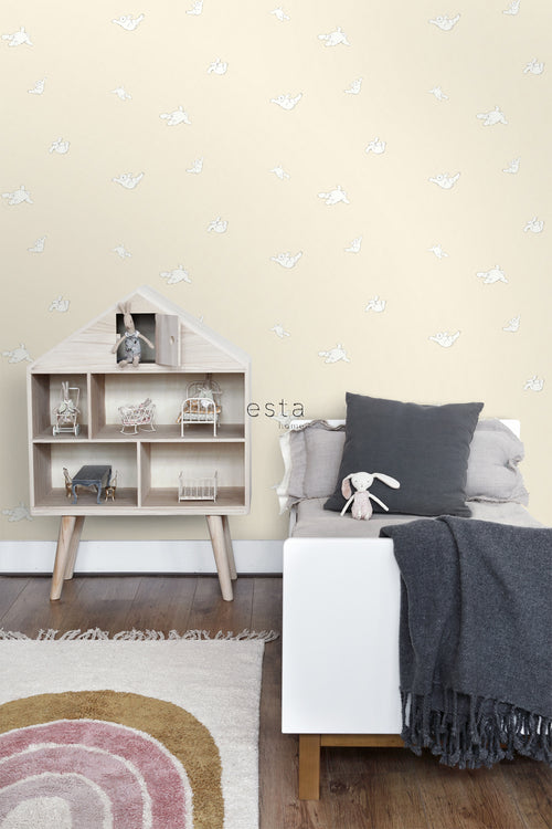 ESTAhome behang beren beige - 53 cm x 10.05 m - 137301