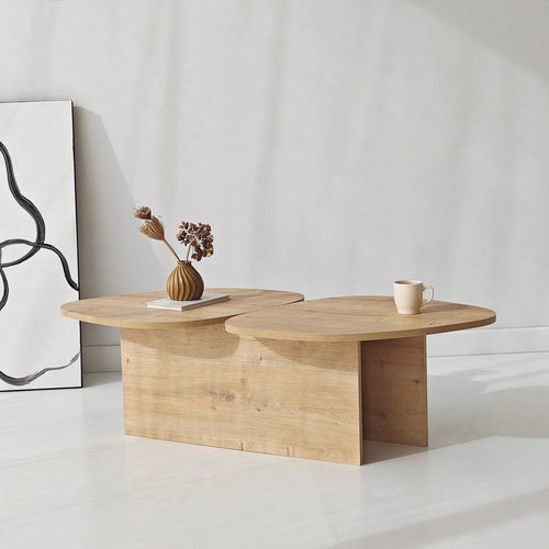 Calicosy - CELESTE Salontafel - Naturel - 125x60x38 cm
