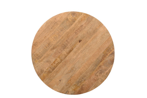 Livingfurn eetkamertafel Jesper Round - 150cm - mangohout - vtwonen shop