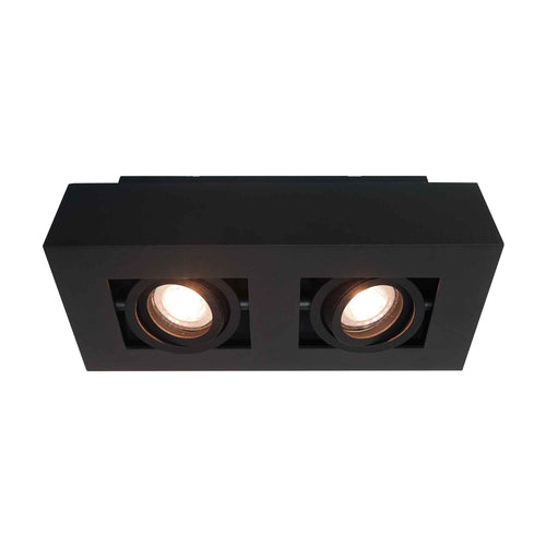 Artdelight spot Bosco - 2 lichts - 25  x 8.6   cm - zwart
