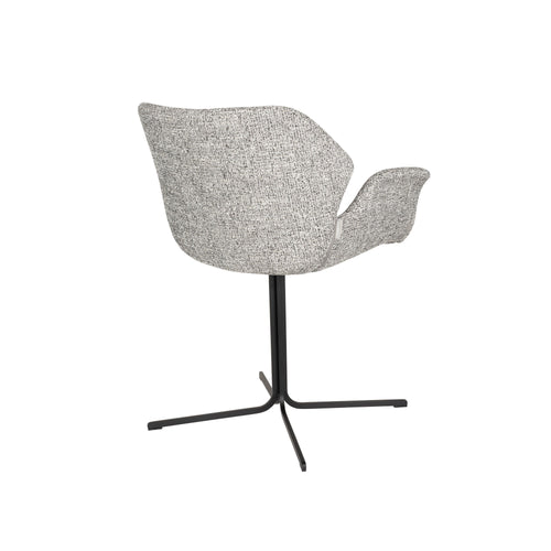 Zuiver Nikki Eetkamerstoelen Met Armleuningen Grijs - Set van 2