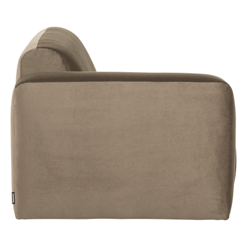 WOOOD 2-zits bank arm links Mojo Base - Velvet - Khaki - 74x185x97