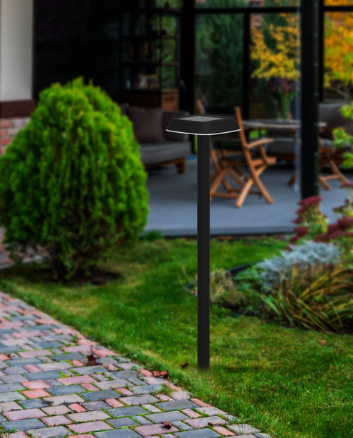 EGLO solar priklamp buiten Dreoli - led - 103,5 cm - zwart/wit - vtwonen shop