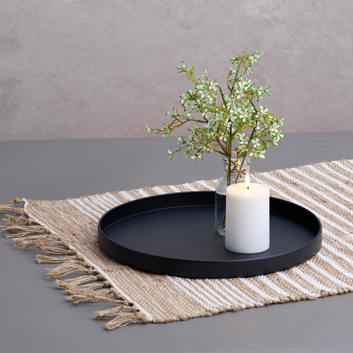 Lisomme Susan metalen bijzettafel zwart - Ø 38 cm