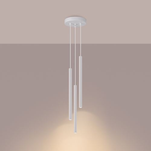 Sollux Lighting Hanglamp ARCHE 3P wit - 20x20x120cm