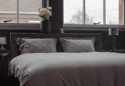 Ten Cate premium - dekbedovertrekset - 140x200/220 - 100% linnen - grijs - vtwonen shop