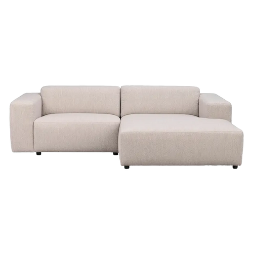 Rowico Home Willard gestoffeerde 3-zits hoekbank lichtbeige - rechts - 234 cm