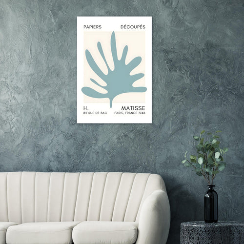 Artfulprints  Matisse – Coral drift turquoise   poster 50x70 cm - vtwonen shop