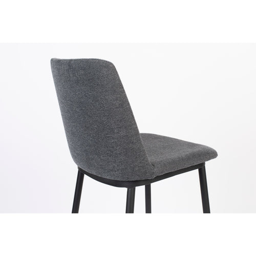 Housecraft Living Lionel Barkrukken rugleuning 65 cm Donkergrijs - Set van 2