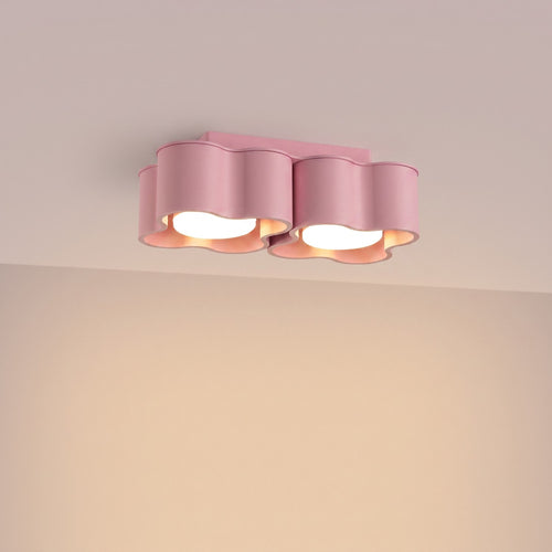 Sollux Lighting Plafondlamp OVIO 2 roze Gx53 - 24,5x12x8cm