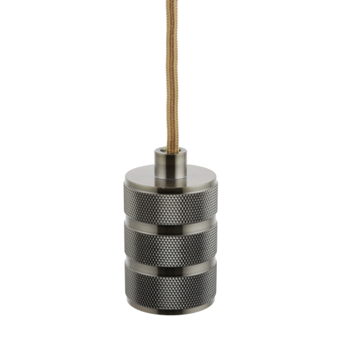 Lighto - Pendel Brons E27 Fitting - Retro - 1.5m Snoer - Met Plafondkap